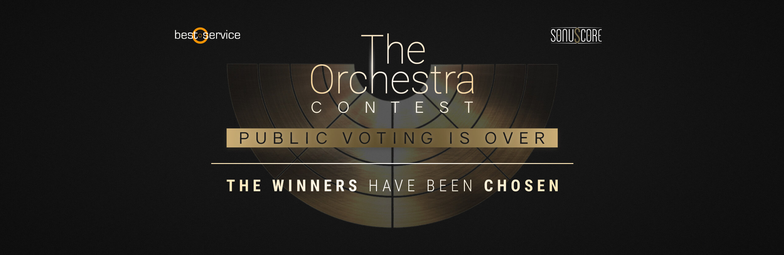 The Orchestra Contest Website Banner End